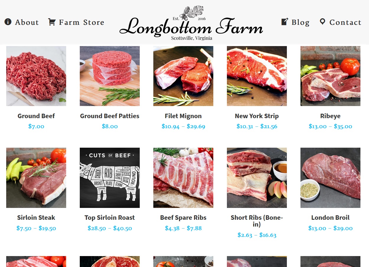 Grassfed Beef Longbottom Farm