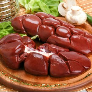 Grass-fed beef kidney from Longbottom Farm served and ready