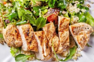 chopped chicken breast from pastured poultry