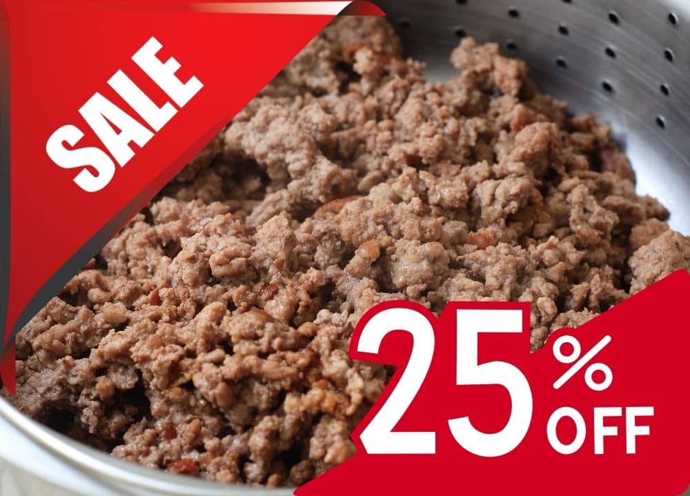 25% off pasture raised pork sausage
