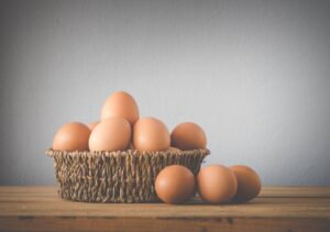 Eggs that represent a discussion of why production decreases in the Winter